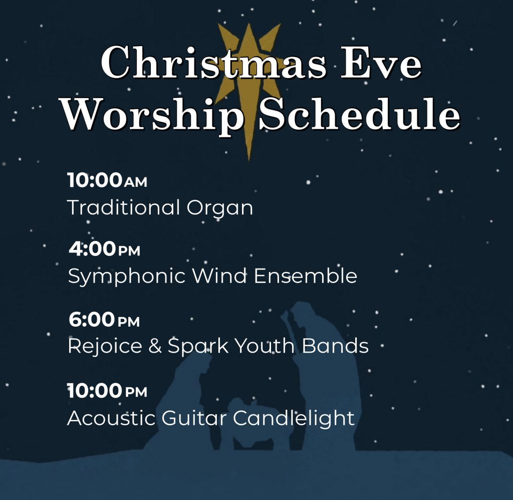 Christmas Eve Worship Schedule – Our Redeemer's