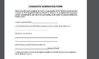 Call Committee Accepts Nominations