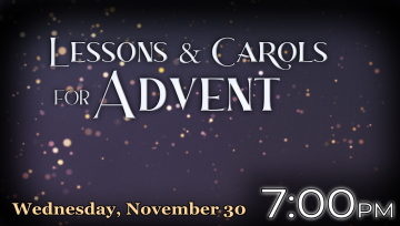 Lessons and Carols for Advent Livestream